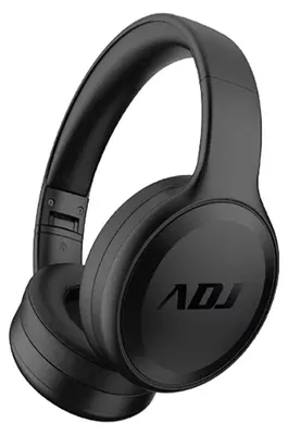 Produktbild von ADJ Bluetooth-Kopfhörer Deep Plus 2.0 mit Mikrofon, Bluetooth 5.1, 3,5-mm-Klinkenstecker, zusammenklappbar, schwarz