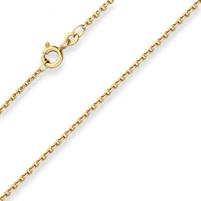 Produktbild von 1,7mm Ankerkette diamantiert Kette Collier Halskette aus 333 Gold Gelbgold 42cm