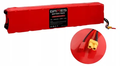 Obrázek produktu pro Gares Baterie pro elektrokoloběľku Univerzální baterie | 36V 10,5Ah | Konektor XT30 | Li-Ion akumulátor s vysokým dojezdem