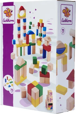 Image de SIMBA EH blocs en bois 75elem/boîte 21254