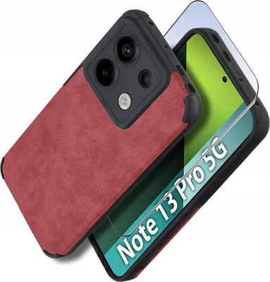 Immagine prodotto di Custodia per Xiaomi Redmi Note 13 Pro 5G in silicone VINTAGE IN PELLE + Vetro 9H