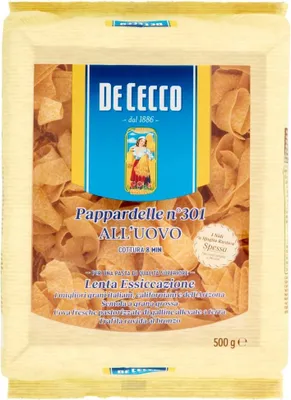 Produktbild von 5x De Cecco Pappardelle N° 301 all'Uovo Pasta mit ei - 500g + Italian Gourmet polpa 500g