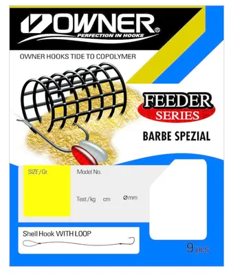 Produktbild von Owner Barbe Spezial brüniert FRL-044 100cm - gebundene Angelhaken, Größe/Tragkraft/Durchmesser/Inhalt:Gr. 8 / 5.8kg / 0.25mm / 9 Haken pro Packung