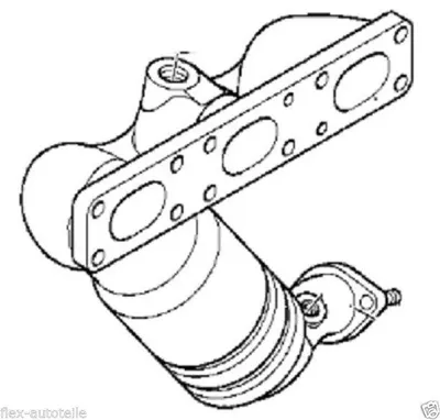 Produktbild von Katalysator Vorkat Krümmerkat für BMW 5er E39 E60 520 525 530 4-6Zyl 7er E65 730