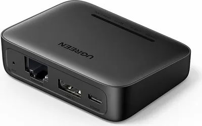 Produktbild von Ugreen externer Netzwerkkarten-Druckeradapter Schwarz (CM428)