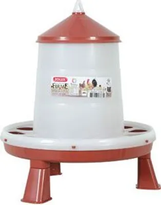 Obrázek produktu pro Krmítko pro drůbež SILO stojící 2kg červená Zolux