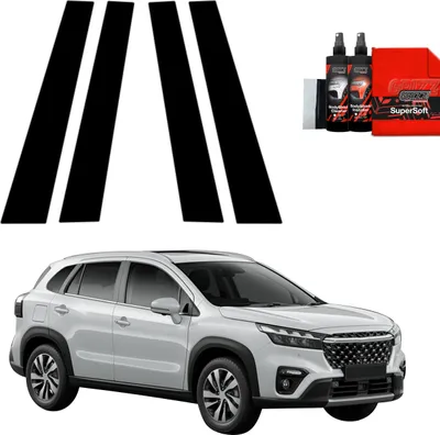 Image de Film protecteur noir Grizz Protector 4 en 1 pour montant B - Suzuki S-Cross (2021-2025)