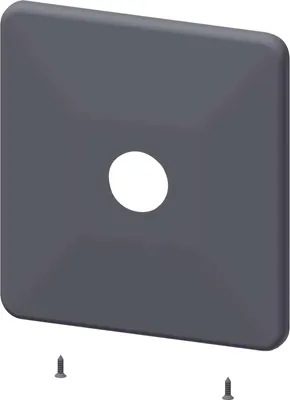 Immagine prodotto di KWC AR piastra di copertura in acciaio inox, 205x225 mm, foro per pulsante, 2000104897