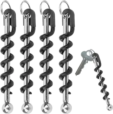 Productafbeelding van Mini-flesopener, 4-delig, roestvrij staal, 6,8 x 3,3 cm