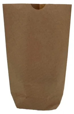 Produktbild von Kreuzbodenbeutel Kraft 14x22cm | Inhalt 0.5kg - 1-Lagig Braun 70g/m² (100 Stück) [PAK1412]