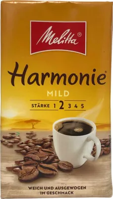 Produktbild von Melitta Harmonie Mild Stärke 2 Gemahlener Röstkaffee 6er Pack (6x500g Packung) + usy Block