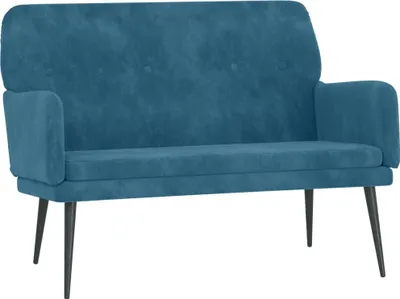Immagine prodotto di Panca Blu 108x79x79 cm in Velluto