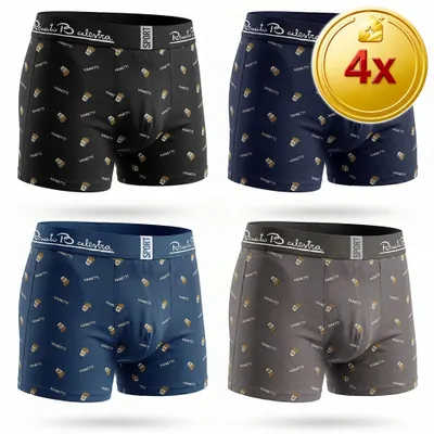 Produktbild von 4x Herren-Boxershorts FOOD 2XL