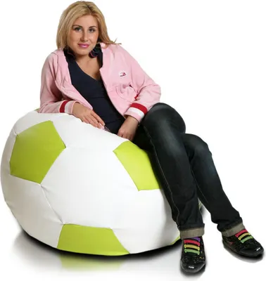 Produktbild von Ecopuf, Sitzkissen Fußball L, Farbe: Kalk