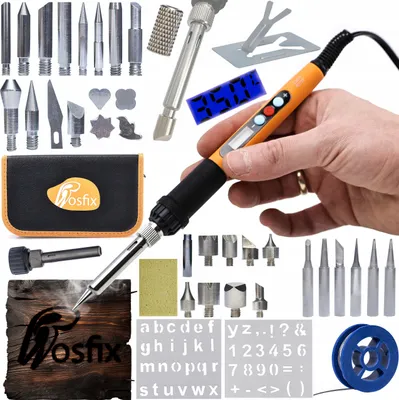 Zdjęcie produktu dla Rosfix Zestaw lutownica precyzyjna Rosfix Orange Rottweiler OR60W Seria Electric S + 30 elementów do wypalania drewna + Organizer (piórnik) 265x140x50mmZESTAW LUTOWNICA PRECYZYJNA Z WYŚWIETLACZEM GROTY WYPALANIE DREWNA PIÓRNIKZESTAW LUTOWNICA PRECYZYJNA Z WYŚWIETLACZEM GROTY WYPALANIE DREWNA PIÓRNIKZESTAW LUTOWNICA PRECYZYJNA Z WYŚWIETLACZEM GROTY WYPALANIE DREWNA PIÓRNIKZESTAW LUTOWNICA PRECYZYJNA Z WYŚWIETLACZEM GROTY WYPALANIE DREWNA PIÓRNIKZESTAW LUTOWNICA PRECYZYJNA Z WYŚWIETLACZEM GROTY WYPALANIE DREW