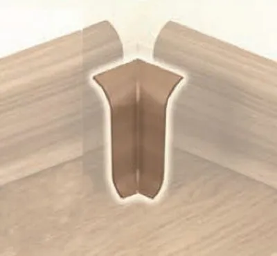 Produktbild von Innenwinkel Für MDF Sockelleisten 10 x 58 x 400 mm Weiß zum Kleben, Schrauben & Nageln MDF-Kern foliert Innenecken by PROVISTON