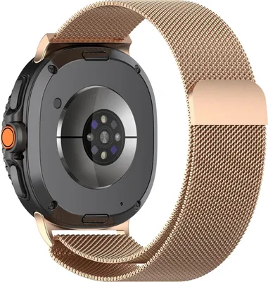 Image de Pour Samsung Galaxy Watch 8 / 8 Classic xDfind Milan métal maille acier bracelet avec fermeture magnétique or rose