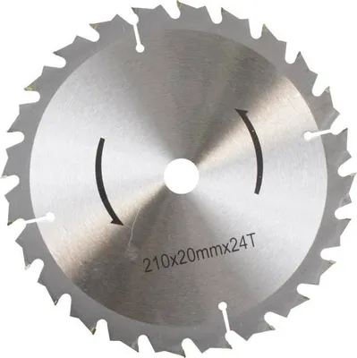 Obrázok produktu pre 210 mm TCT pílový kotúč Kotúčové píly na drevo 210x20 mm Z=24