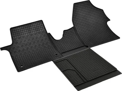 OMAC Tappetini Gomma 3D Per Fiat Scudo I (1996-2006) - Set Specifico Per Modello, Antiscivolo, Impermeabile, Facile Da Pulire, Colore Nero - 5