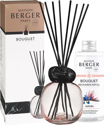 Produktbild von Geschenkset Aromadiffusor Mineral Pink Nachfüllpackung Liliflora 180 ml