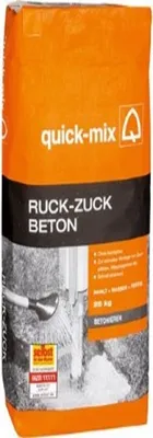 Produktbild von Quick Mix Ruck-Zuck B 25kg Schnellbeton Fertiggemisch