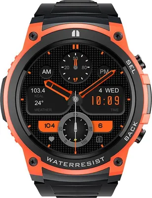 1.43 zoll amoled smartwatch herren, fitnessuhr mit telefonfunktion, herzfrequenzmessung, sportmodi, kompatibel mit android & ios