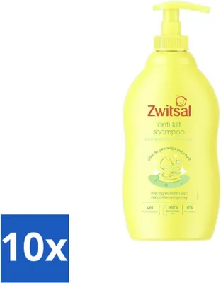 Immagine prodotto di Zwitsal - Shampoo antigroviglio - Per capelli facili da pettinare - 400 ml - Confezione risparmio - 10 pezzi
