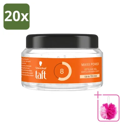 Produktbild von 20 x Taft Men Power Gel Maxx Power 8 - 250 ml - Sparpackung - 20 Stücke
