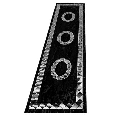 Produktbild von Plus Laby teppich kurzflor läufer 80x300cm schwarz