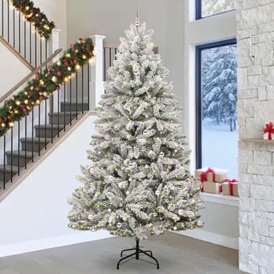 Produktbild von Design Künstlicher Weihnachtsbaum Grün und Weiß 300 cm PVC und Metall 2025NEU1464540