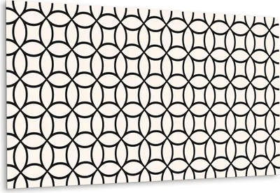 Obrázek produktu pro Geometrické Kruhy – Samolepicí Obklady na Zeď – PVC Nástěnné Panely – Vinylové Samolepicí Dlaždice – 3D Obklady Bez Vrtání – Nalepovací Tapety do Kuchyně a Koupelny – Samolepicí Fólie na Dlaždice – 100x50 cm