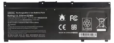 Produktbild von Akku passend für HP Pavilion 15-CX, Li-Polymer, 11,55V, 4550mAh, 53Wh