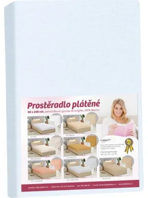 Obrázek produktu pro Prostěradlo plátěné - Modrá - 90x200
