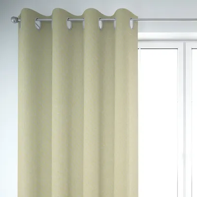 Produktbild von SCHÖNER LEBEN. Vorhang Leinenlook uni lindgrün 245cm Aufhängung Ösen