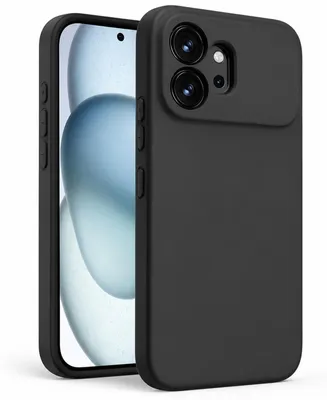 Immagine prodotto di Custodia in silicone per Honor 600 - Custodia protettiva nera opaca - Cover posteriore per cellulare