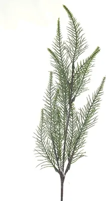 Produktbild von GASPER Weihnachtsdeko Farnzweig Grün beschneit 50 cm - Kunstpflanzen