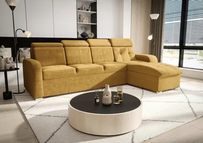Produktbild von Ecksofa 315 cm Gelber Kronos 1 Rechts Kongo RBN10