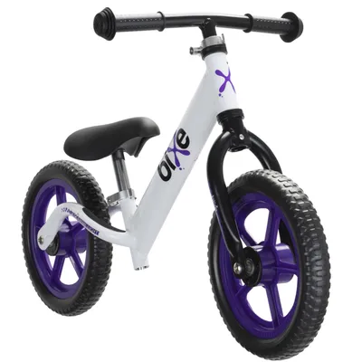 Produktbild von Bixe 12 Zoll Kinder Laufrad lila - Aluminium Fahrrad ohne Pedale mit Luftreifen - Balance Bike für Kinder und Kleinkinder im Alter von 18 Monaten bis