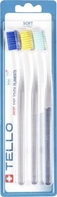 Obrázok produktu pre TELLO Brush Soft 4920 TRIO - sada 3 ks - Zubné kefky