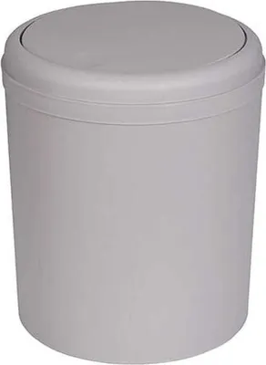 Obrázek produktu pro Odpadkový koš 5 l šedý matný s výklopným víkem