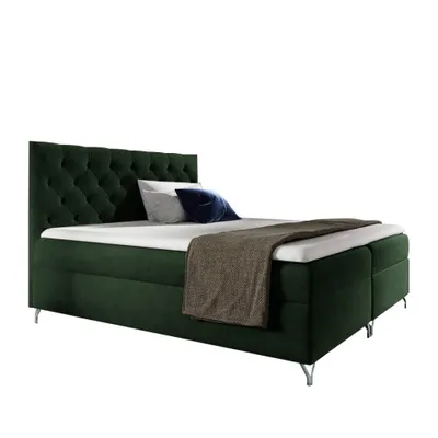 Obrázok produktu pre Kondela Boxspringová manželská posteľ Guliette 120 - zelená (Velvet)