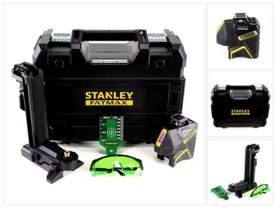 Zdjęcie produktu dla Stanley FATMAX FMHT77617-1, 30 m, 0,3 mm/m, 50 m, Poziomy/Pionowy, Zielony, Niwelator liniowy/poziomowy