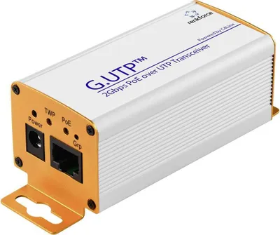 Produktbild von Renkforce RF-GEPOE-100 Netzwerkverlängerung Patchkabel Reichweite (max.): 500 m 1 St. 2000 MBit/s mit PoE-Funktion