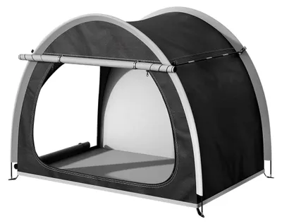 Produktbild von Wasserdichter Fahrradunterstand für 3–4 Fahrräder – Geräumiges Outdoor-Zelt mit Fenster und Doppelreißverschluss – Ideal für Jagd- und Angelzubehör – Robustes Aufbewahrungszelt für Garten
