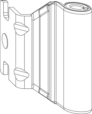 Zdjęcie produktu dla MACO wspornik zawiasu AS/PVC 12/20-13 mm, z białą zaślepką (55009)