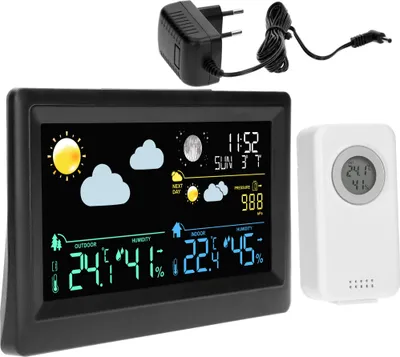 Produktbild von Browin Elektronische Wetterstation - Drahtlos, Mit Sensor, Schwarz