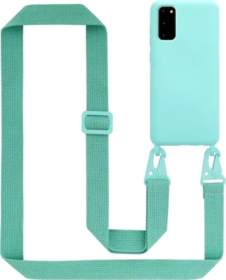 Produktbild von Cadorabo Schutzhülle für Samsung Galaxy S20 Hülle in Türkis Handykette Etui längenverstellbar Kordel Band