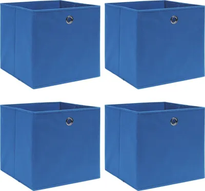 Produktbild von Aufbewahrungsboxen 4 Stk. Blau 32x32x32 cm Stoff