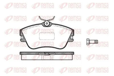 Produktbild von REMSA Bremsbeläge Satz Vorne Bremsklötze für VW Transporter IV Bus (70B, 70C, 7DB, 7DK, 70J, 70K, 7DC, 7DJ) 0480.00