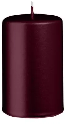 Produktbild von Stumpenkerzen Metallic Glanz Rotbraun Burgundy 100 x Ø 60 mm, 12 Stück